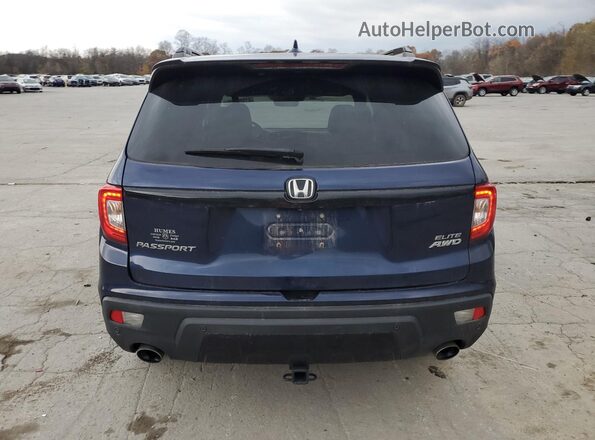5FNYF8H0XKB026985 2019 HONDA PASSPORT Синий Вид сзади