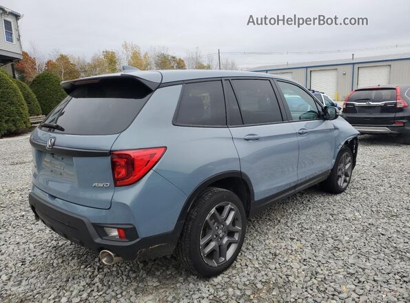 5FNYF8H56PB035007 2023 HONDA PASSPORT Синий Задняя правая четверть