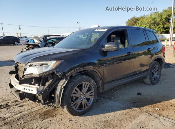5FNYF8H59KB017402 2019 HONDA PASSPORT Черный Передняя левая четверть