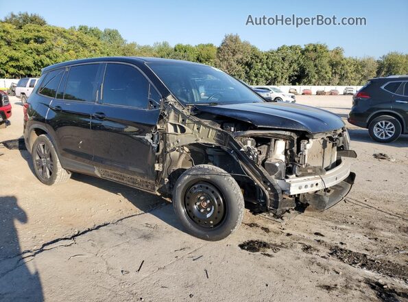 5FNYF8H59KB017402 2019 HONDA PASSPORT Черный Передняя правая четверть