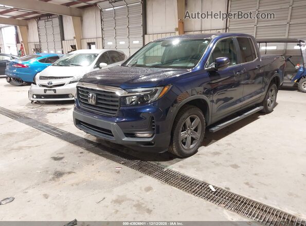 5FPYK3F50NB010920 2022 HONDA RIDGELINE Синий Передняя левая четверть