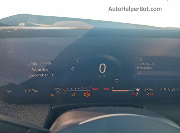 5GAERBRS6SJ287371 2025 BUICK ENCLAVE Черный Вид щитка приборов