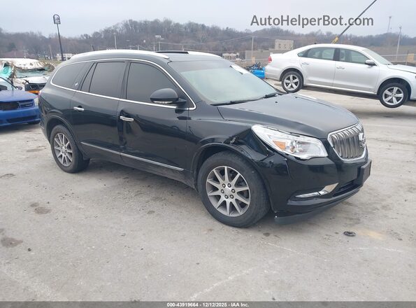 5GAKVBKD0HJ195482 2017 BUICK ENCLAVE Черный Передняя правая четверть