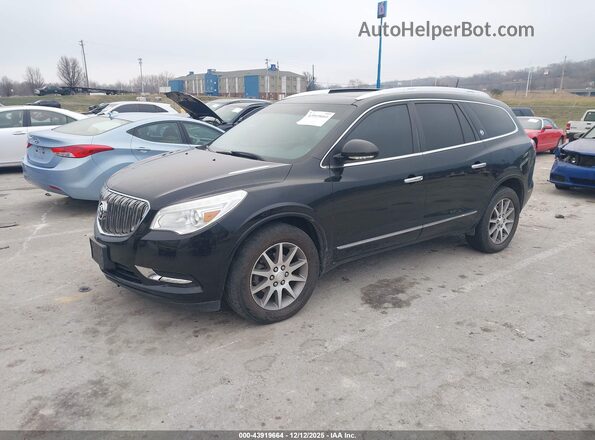 5GAKVBKD0HJ195482 2017 BUICK ENCLAVE Черный Передняя левая четверть