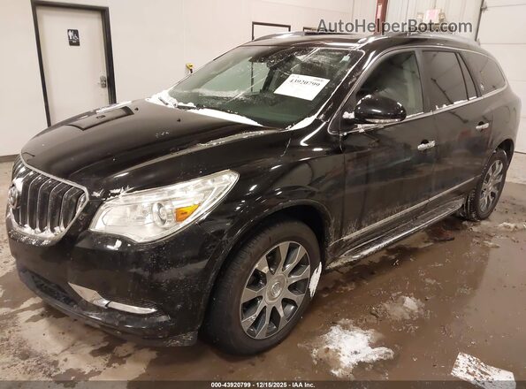 5GAKVCKDXHJ298303 2017 BUICK ENCLAVE Черный Передняя левая четверть