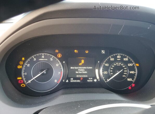 5J8TC2H37RL032309 2024 ACURA RDX Gray ხელსაწყოთა პანელის ხედი