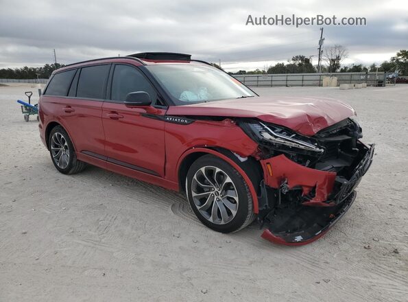 5LM5J6WC9SGL03790 2025 LINCOLN AVIATOR Maroon Delantero derecho