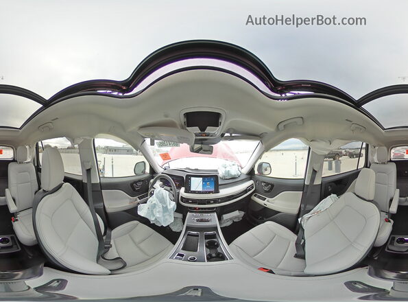 5LM5J6WC9SGL03790 2025 LINCOLN AVIATOR Maroon Vista interior de 360 grados