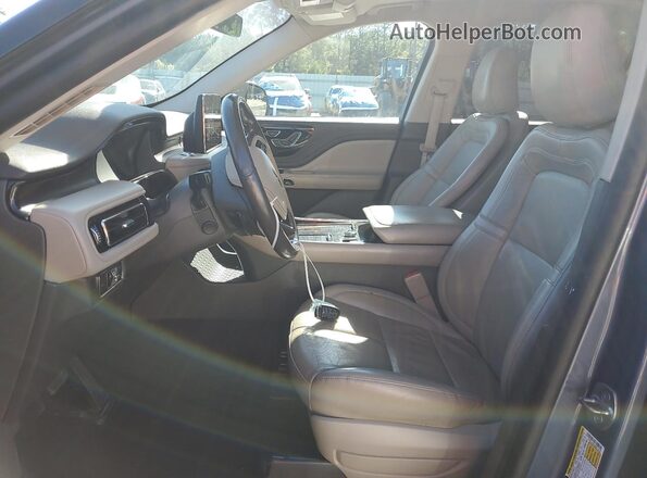 5LM5J7WC4MGL12728 2021 LINCOLN AVIATOR Синий Вид салона спереди