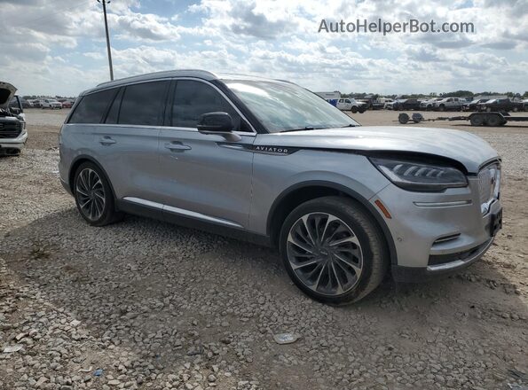 5LM5J7WC5RGL02846 2024 LINCOLN AVIATOR Серебряный Передняя правая четверть
