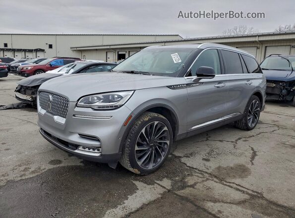 5LM5J7XC4NGL03981 2022 LINCOLN AVIATOR Серый Передняя левая четверть