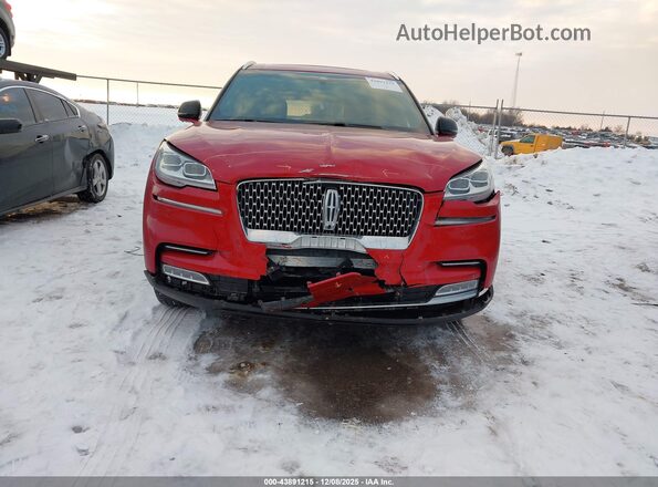 5LM5J7XC9MGL07717 2021 LINCOLN AVIATOR Red Vista frontal