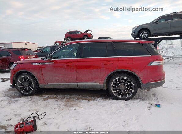 5LM5J7XC9MGL07717 2021 LINCOLN AVIATOR Red Vista interior de 360 grados
