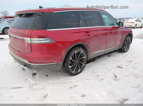 5LM5J7XC9MGL07717 2021 LINCOLN AVIATOR Red Trasero derecho
