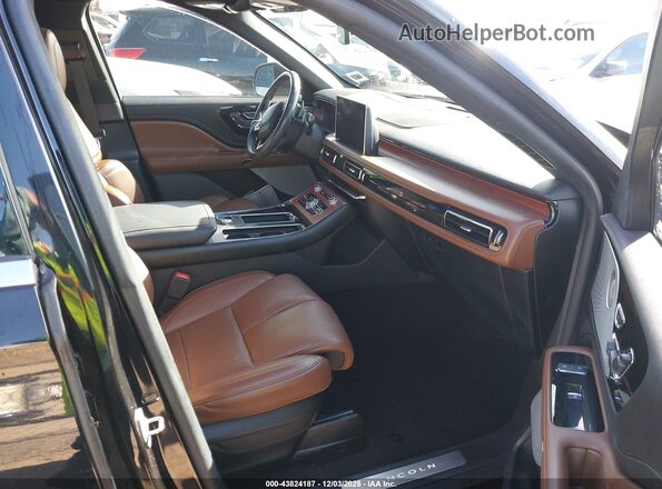 5LM5J7XC9MGL19298 2021 LINCOLN AVIATOR Черный Вид салона спереди