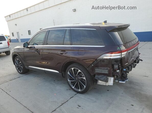 5LM5J7XC9RGL02377 2024 LINCOLN AVIATOR Бордовый Задняя левая четверть