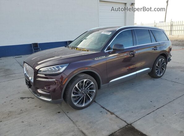 5LM5J7XC9RGL02377 2024 LINCOLN AVIATOR Бордовый Передняя левая четверть