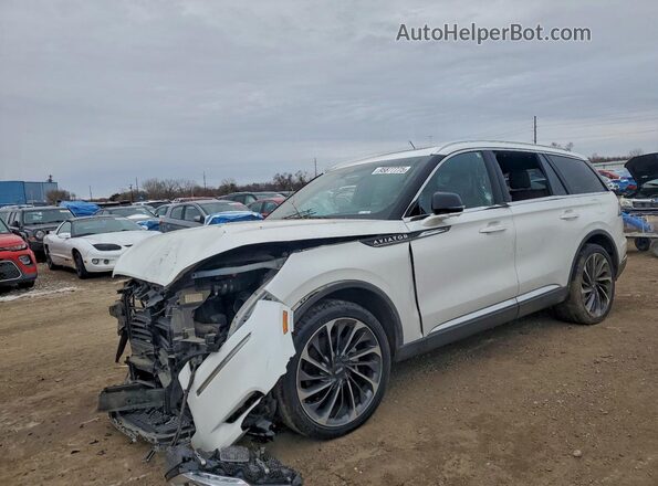 5LM5J7XCXMGL12795 2021 LINCOLN AVIATOR White Vista tres cuartos delantera izquierda