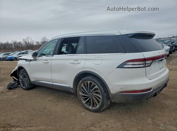 5LM5J7XCXMGL12795 2021 LINCOLN AVIATOR White Trasero izquierdo