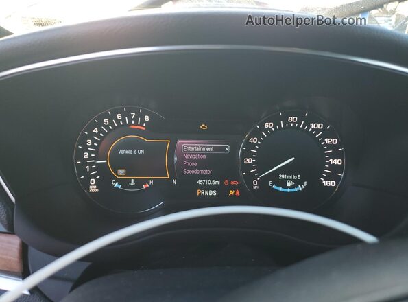 5LMCJ3D98JUL19119 2018 LINCOLN MKC White Instrument cluster view