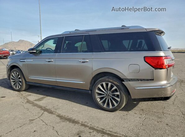 5LMJJ3HT6JEL08076 2018 LINCOLN NAVIGATOR Желто-коричневый Задняя левая четверть