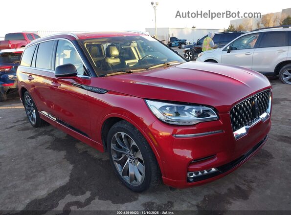 5LMYJ8XY9MNL00809 2021 LINCOLN AVIATOR Red Front right