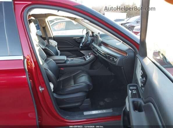 5LMYJ8XY9MNL00809 2021 LINCOLN AVIATOR Red Front interior view