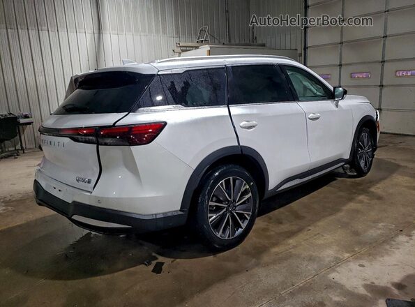 5N1AL1FS7TC344014 2026 INFINITI QX60 White უკანა მარჯვენა