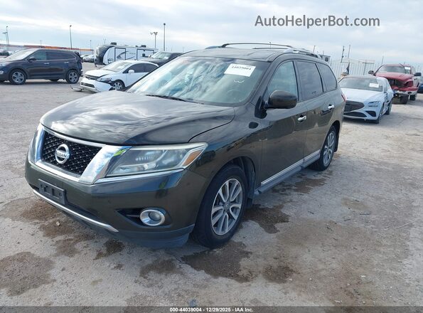 5N1AR2MN5GC631083 2016 NISSAN PATHFINDER Green წინა მარცხენა ხედი სამი მეოთხედიდან