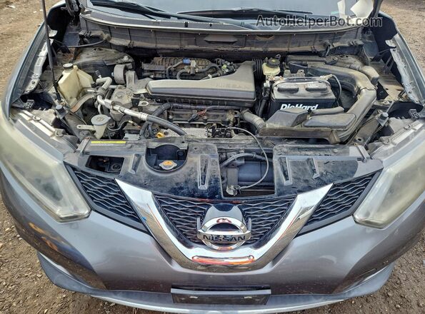 5N1AT2MMXGC865020 2016 NISSAN ROGUE Gray Engine compartment view