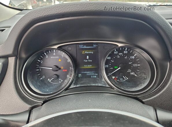5N1AT2MMXGC865020 2016 NISSAN ROGUE Gray Instrument cluster view