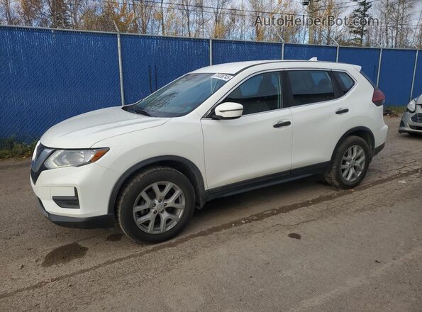 5N1AT2MV0JC768148 2018 NISSAN ROGUE Белый Передняя левая четверть