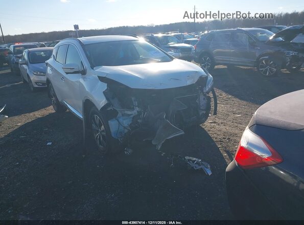 5N1AZ2MS8KN143989 2019 NISSAN MURANO Белый Передняя правая четверть