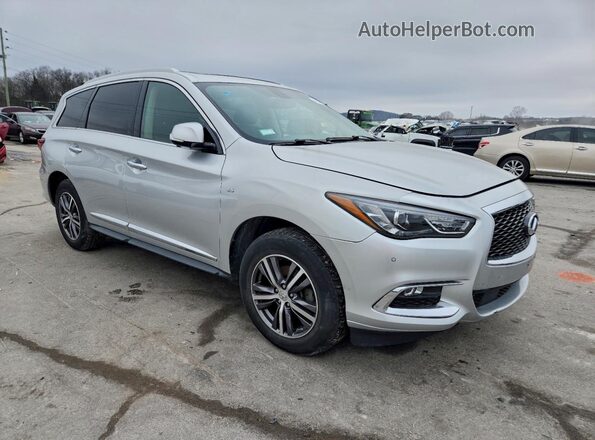 5N1DL0MM1HC505346 2017 INFINITI QX60 Серебряный Передняя правая четверть