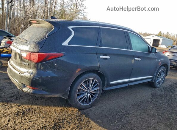 5N1DL0MMXJC510499 2018 INFINITI QX60 Черный Задняя правая четверть