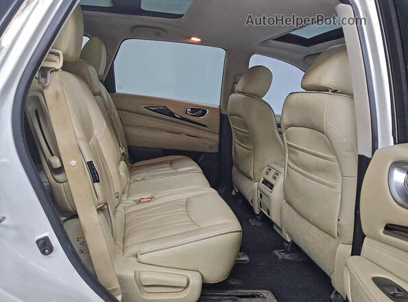 5N1DL0MN9JC504007 2018 INFINITI QX60 White Widok wnętrza z tyłu