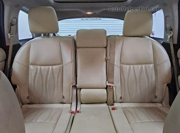 5N1DL0MN9JC504007 2018 INFINITI QX60 White Widok tylnych siedzeń