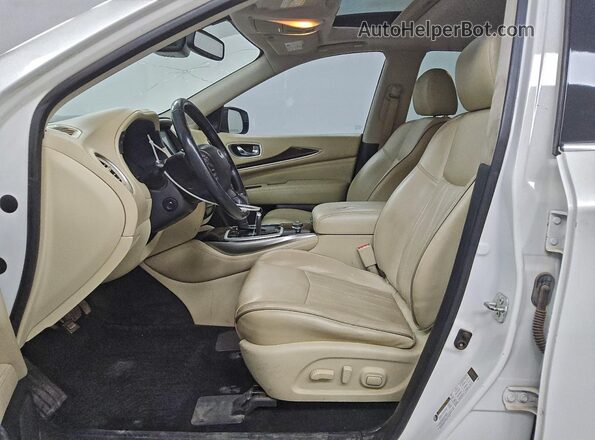 5N1DL0MN9JC504007 2018 INFINITI QX60 White Widok wnętrza z przodu