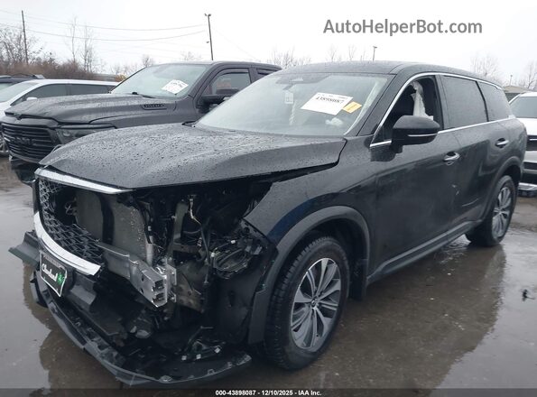 5N1DL1ES8PC347248 2023 INFINITI QX60 Black Передня ліва чверть