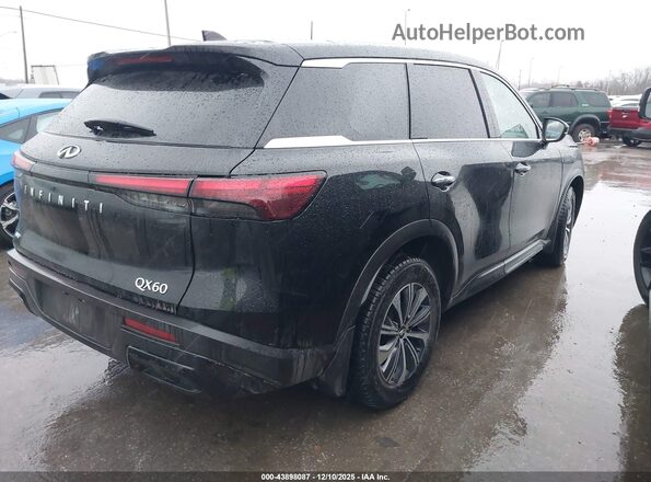 5N1DL1ES8PC347248 2023 INFINITI QX60 Black Задня права чверть