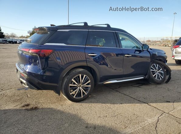 5N1DL1HU1RC330775 2024 INFINITI QX60 Синий Задняя правая четверть
