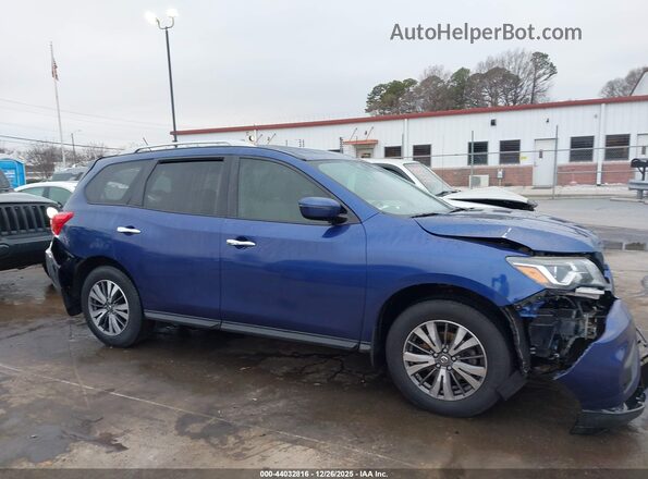 5N1DR2MM2HC634495 2017 NISSAN PATHFINDER Blue Instrument cluster view
