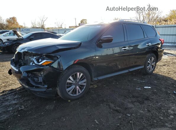 5N1DR2MM3KC596251 2019 NISSAN PATHFINDER Black Առջևի ձախ երեք քառորդ տեսարան