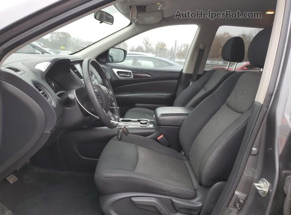 5N1DR2MM4KC632903 2019 NISSAN PATHFINDER Серый Вид салона спереди