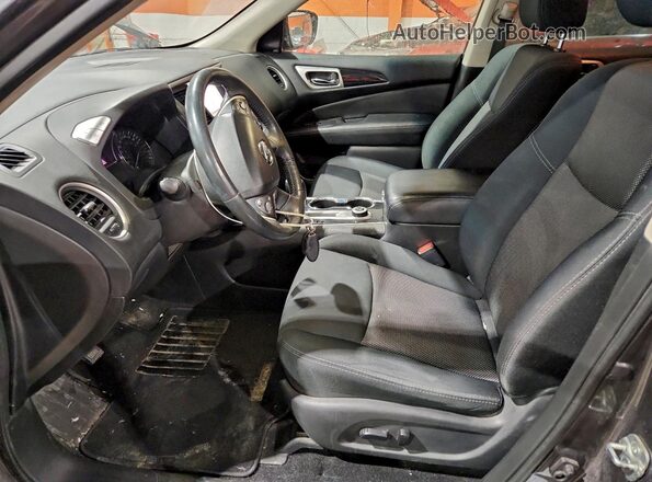 5N1DR2MM5JC628809 2018 NISSAN PATHFINDER Серый Вид салона спереди