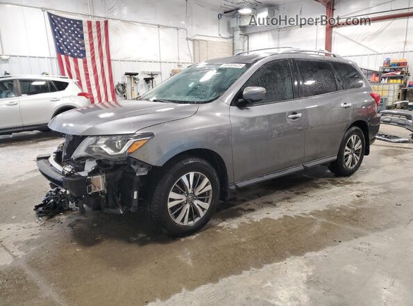 5N1DR2MM9JC619840 2018 NISSAN PATHFINDER Серый Передняя левая четверть
