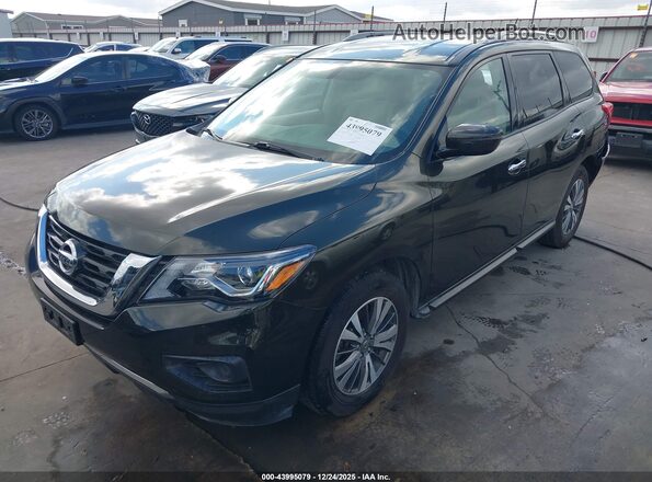 5N1DR2MN9HC635801 2017 NISSAN PATHFINDER Green Առջևի ձախ երեք քառորդ տեսարան