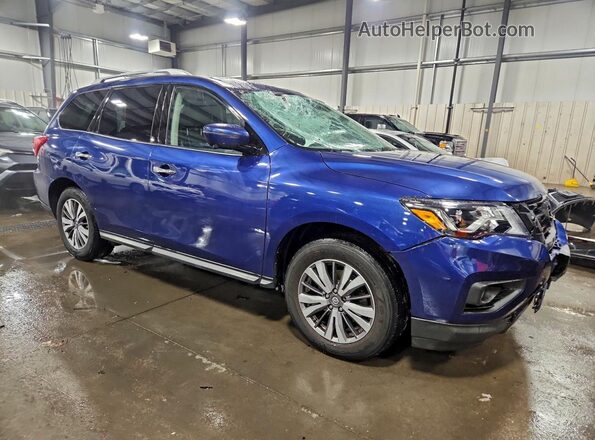 5N1DR2MNXJC622299 2018 NISSAN PATHFINDER Синий Передняя правая четверть