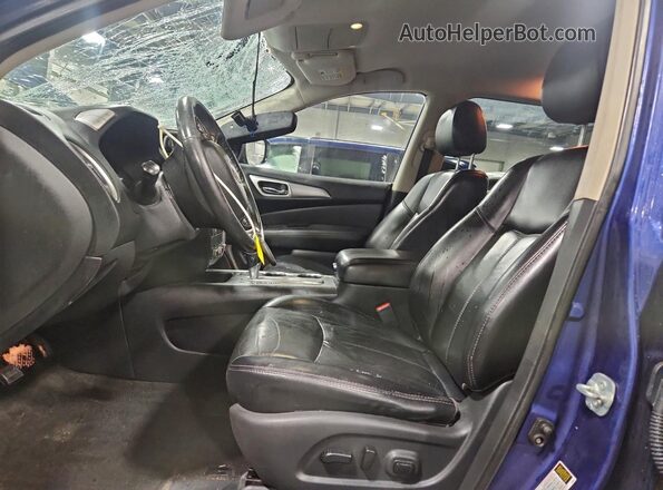 5N1DR2MNXJC622299 2018 NISSAN PATHFINDER Синий Вид салона спереди
