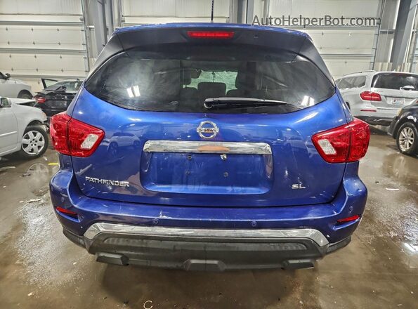 5N1DR2MNXJC622299 2018 NISSAN PATHFINDER Синий Вид сзади